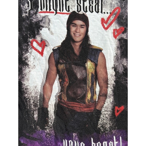 Descendants Shirt Nightgown Jay "I Might‎ Steal Your Heart" Size Medium 10-12 - Picture 3 of 5